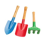 Kit 3 Ferramentas Para Jardinagem Ancinho Pazinha